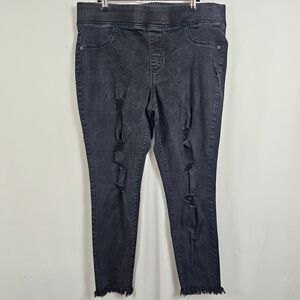 Old Navy Rockstar Mid Rise Jeggings In Black - Size 16